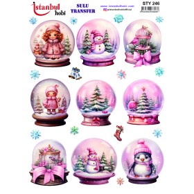 STY246 Yılbaşı Sulu Transfer Kağıdı (25x35)