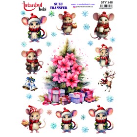 STY248 Yılbaşı Sulu Transfer Kağıdı (25x35)