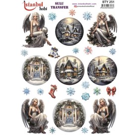 STY251 Yılbaşı Sulu Transfer Kağıdı (25x35)