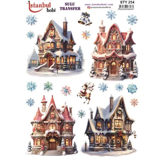 STY254 Yılbaşı Sulu Transfer Kağıdı (25x35)