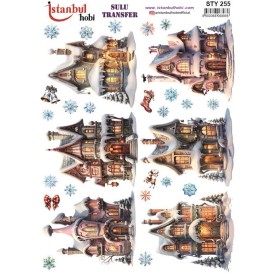 STY255 Yılbaşı Sulu Transfer Kağıdı (25x35)