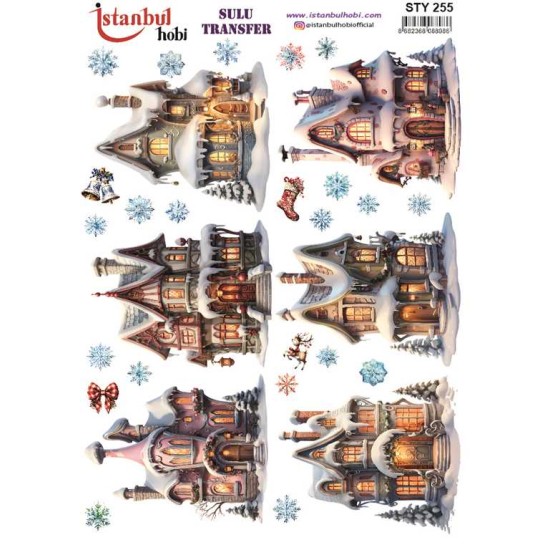 STY255 Yılbaşı Sulu Transfer Kağıdı (25x35)