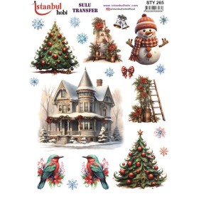 STY265 Yılbaşı Sulu Transfer Kağıdı (25x35)