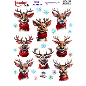 STY266 Yılbaşı Sulu Transfer Kağıdı (25x35)