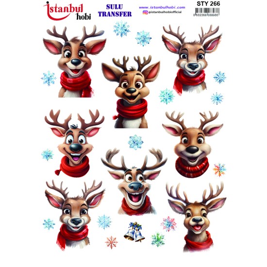 STY266 Yılbaşı Sulu Transfer Kağıdı (25x35)