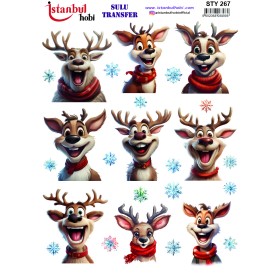 STY267 Yılbaşı Sulu Transfer Kağıdı (25x35)