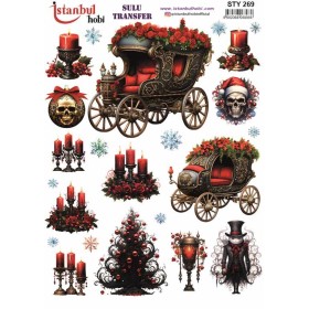 STY269 Yılbaşı Sulu Transfer Kağıdı (25x35)