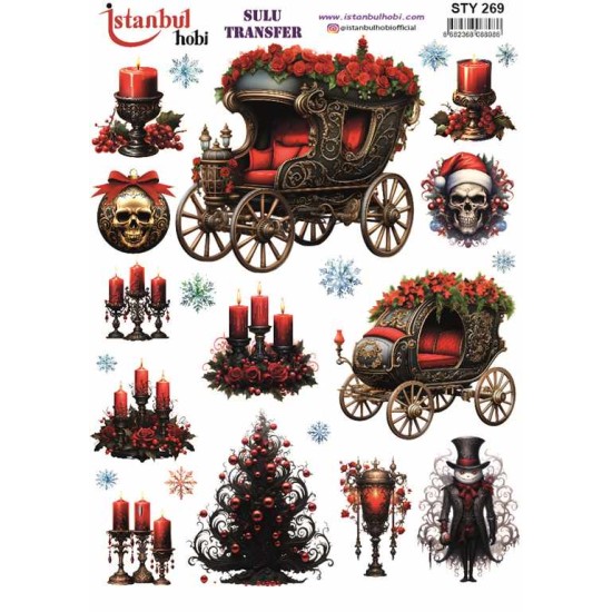 STY269 Yılbaşı Sulu Transfer Kağıdı (25x35)