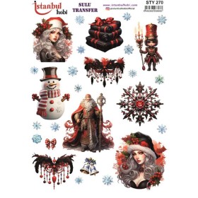 STY270 Yılbaşı Sulu Transfer Kağıdı (25x35)