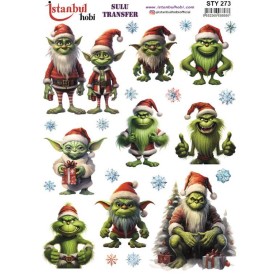 STY273 Yılbaşı Sulu Transfer Kağıdı (25x35)