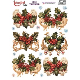 STY276 Yılbaşı Sulu Transfer Kağıdı (25x35)
