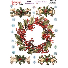 STY279 Yılbaşı Sulu Transfer Kağıdı (25x35)