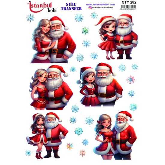 STY282 Yılbaşı Sulu Transfer Kağıdı (25x35)
