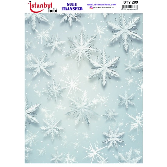 STY289 Yılbaşı Sulu Transfer Kağıdı (25x35)