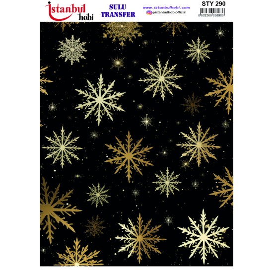 STY290 Yılbaşı Sulu Transfer Kağıdı (25x35)
