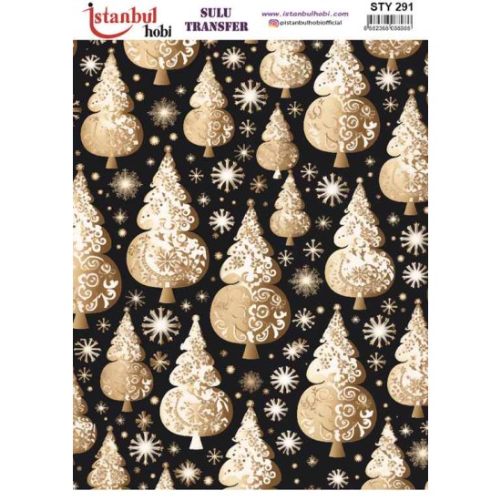 STY291 Yılbaşı Sulu Transfer Kağıdı (25x35)