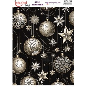 STY294 Yılbaşı Sulu Transfer Kağıdı (25x35)