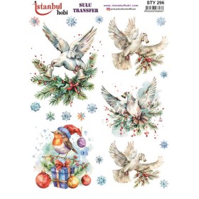 STY296 Yılbaşı Sulu Transfer Kağıdı (25x35)