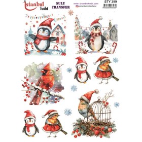 STY299 Yılbaşı Sulu Transfer Kağıdı (25x35)