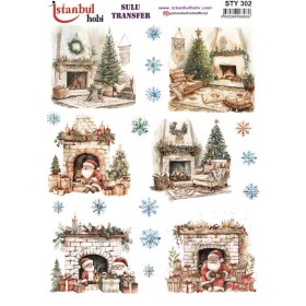 STY302 Yılbaşı Sulu Transfer Kağıdı (25x35)