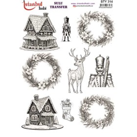 STY314 Yılbaşı Sulu Transfer Kağıdı (25x35)