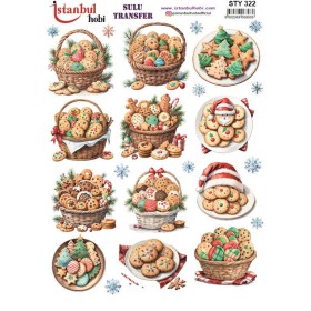 STY322 Yılbaşı Sulu Transfer Kağıdı (25x35)