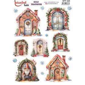 STY325 Yılbaşı Sulu Transfer Kağıdı (25x35)