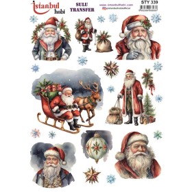 STY339 Yılbaşı Sulu Transfer Kağıdı (25x35)