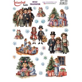 STY344 Yılbaşı Sulu Transfer Kağıdı (25x35)