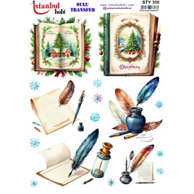 STY350 Yılbaşı Sulu Transfer Kağıdı (25x35)
