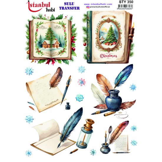 STY350 Yılbaşı Sulu Transfer Kağıdı (25x35)