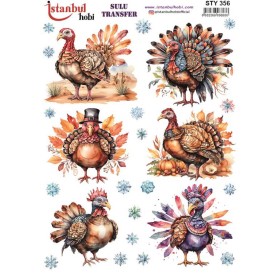 STY356 Yılbaşı Sulu Transfer Kağıdı (25x35)