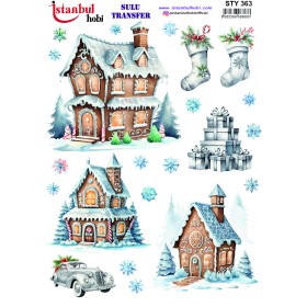 STY363 Yılbaşı Sulu Transfer Kağıdı (25x35)