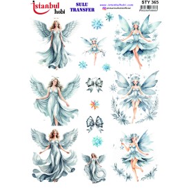 STY365 Yılbaşı Sulu Transfer Kağıdı (25x35)