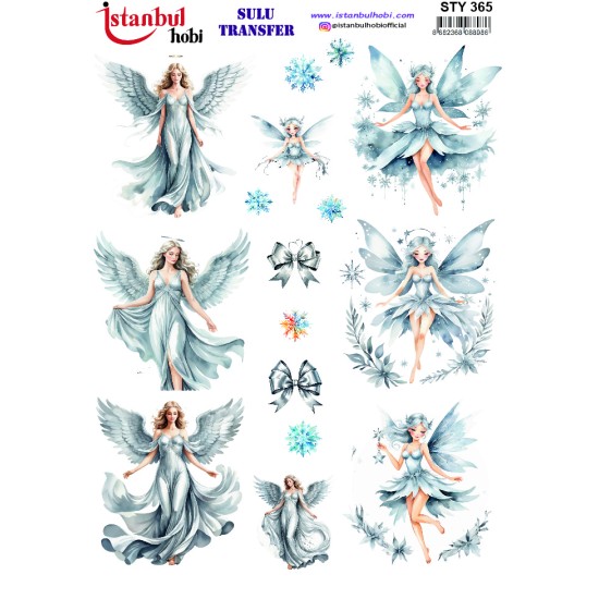 STY365 Yılbaşı Sulu Transfer Kağıdı (25x35)