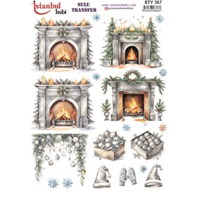 STY367 Yılbaşı Sulu Transfer Kağıdı (25x35)