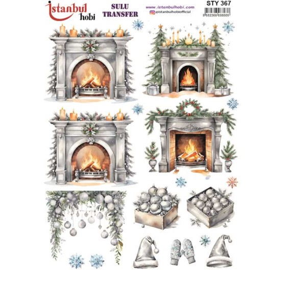 STY367 Yılbaşı Sulu Transfer Kağıdı (25x35)