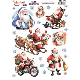 STY375 Yılbaşı Sulu Transfer Kağıdı (25x35)