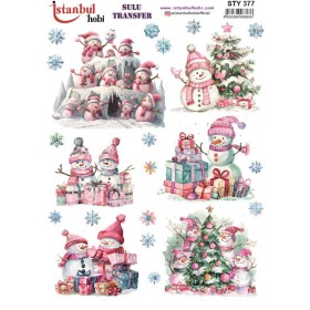 STY377 Yılbaşı Sulu Transfer Kağıdı (25x35)