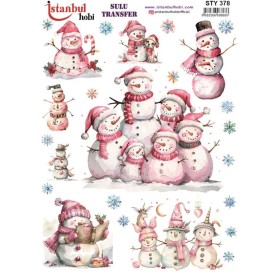 STY378 Yılbaşı Sulu Transfer Kağıdı (25x35)