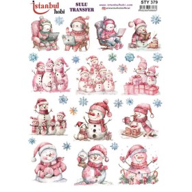 STY379 Yılbaşı Sulu Transfer Kağıdı (25x35)