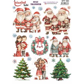 STY383 Yılbaşı Sulu Transfer Kağıdı (25x35)