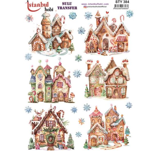 STY384 Yılbaşı Sulu Transfer Kağıdı (25x35)