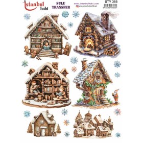 STY385 Yılbaşı Sulu Transfer Kağıdı (25x35)