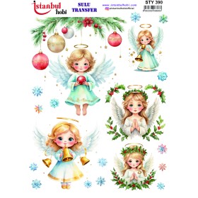 STY390 Yılbaşı Sulu Transfer Kağıdı (25x35)