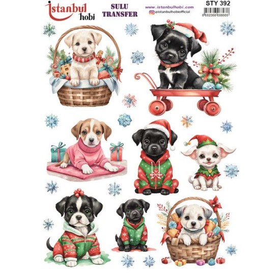 STY392 Yılbaşı Sulu Transfer Kağıdı (25x35)