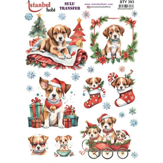 STY393 Yılbaşı Sulu Transfer Kağıdı (25x35)