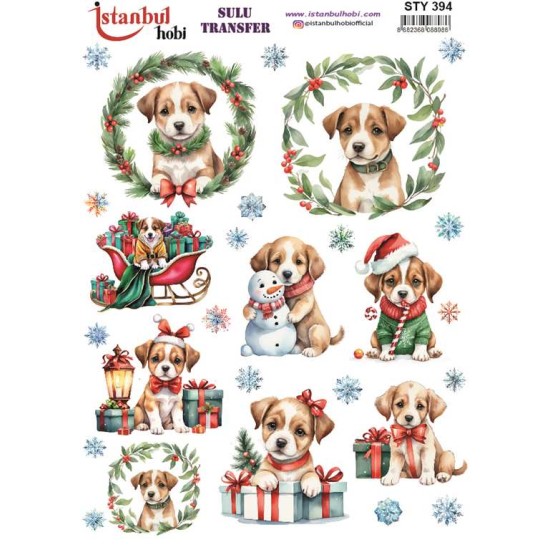 STY394 Yılbaşı Sulu Transfer Kağıdı (25x35)