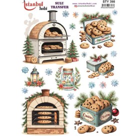 STY398 Yılbaşı Sulu Transfer Kağıdı (25x35)