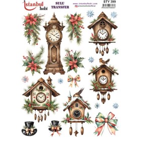 STY399 Yılbaşı Sulu Transfer Kağıdı (25x35)